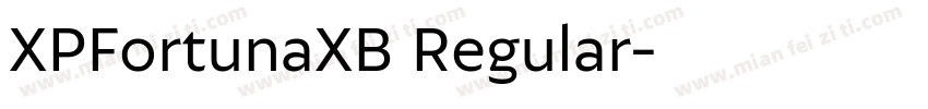 XPFortunaXB Regular字体转换